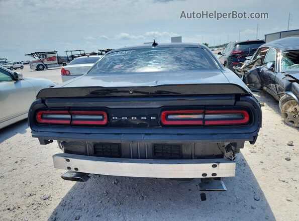 2C3CDZBTXJH287524 2018 DODGE CHALLENGER Black უკანა ხედი
