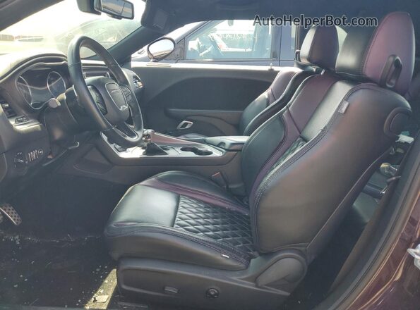 2C3CDZFJ3MH635001 2021 DODGE CHALLENGER Purple Вид салону спереду