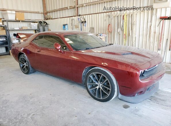 2C3CDZFJ6JH165929 2018 DODGE CHALLENGER Maroon Delantero derecho