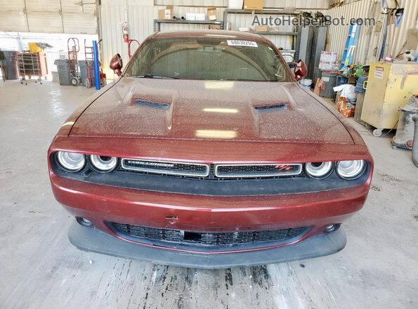 2C3CDZFJ6JH165929 2018 DODGE CHALLENGER Maroon Vista frontal