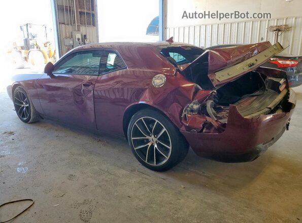 2C3CDZFJ6JH165929 2018 DODGE CHALLENGER Maroon Trasero izquierdo