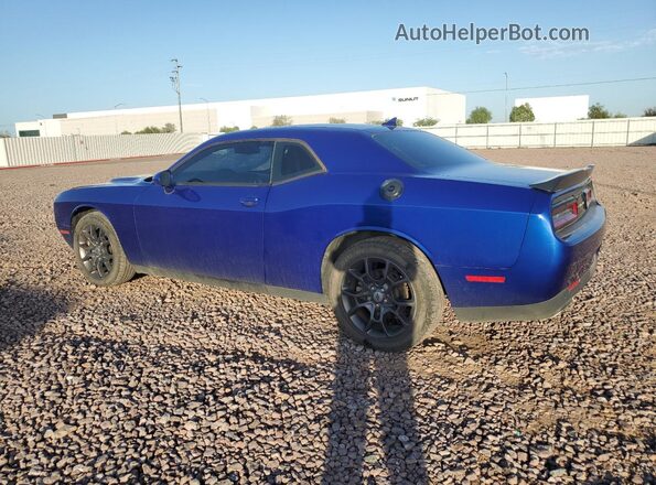 2C3CDZGG0JH235184 2018 DODGE CHALLENGER Blue Trasero izquierdo