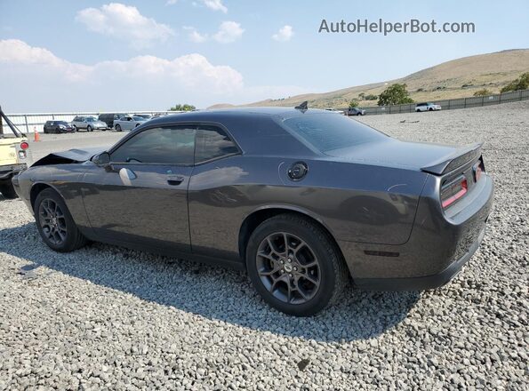 2C3CDZGG2JH257221 2018 DODGE CHALLENGER Gray Trasero izquierdo