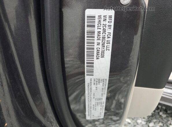 2C4RC1BG2NR178326 2022 CHRYSLER PACIFICA Gray VIN sticker view
