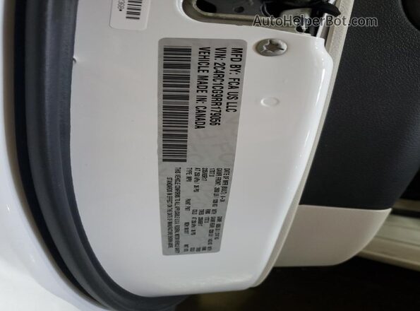 2C4RC1CG9RR179056 2024 CHRYSLER VOYAGER Белый Вид наклейки с VIN-кодом