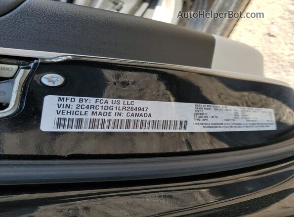 2C4RC1DG1LR264947 2020 CHRYSLER VOYAGER Черный Вид наклейки с VIN-кодом