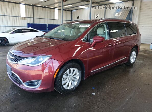2C4RC1EG5JR174969 2018 CHRYSLER PACIFICA Red წინა მარცხენა ხედი სამი მეოთხედიდან