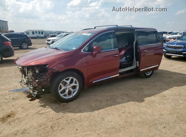 2C4RC1EGXJR203799 2018 CHRYSLER PACIFICA Maroon Առջևի ձախ երեք քառորդ տեսարան