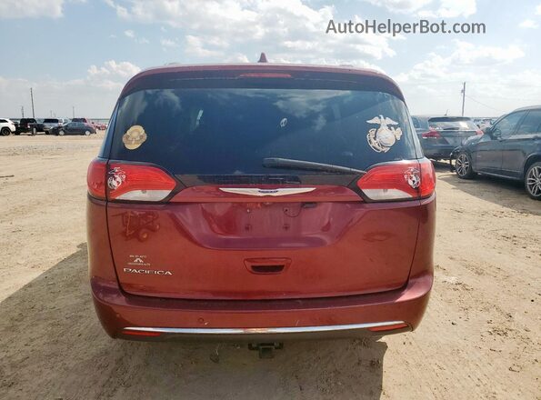 2C4RC1EGXJR203799 2018 CHRYSLER PACIFICA Maroon Հետևի տեսք