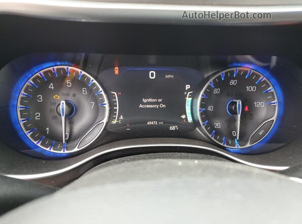 2C4RC1GG0JR273888 2018 CHRYSLER PACIFICA Black Widok zestawu wskaźników