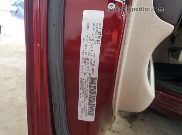 2C4RDGCG7JR238514 2018 DODGE GRAND Maroon 360 interior view