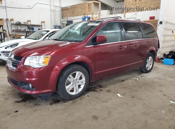 2C4RDGCG7JR238514 2018 DODGE GRAND Maroon Front left