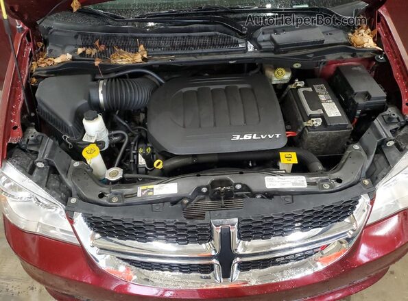 2C4RDGCG7JR238514 2018 DODGE GRAND Maroon Engine compartment view