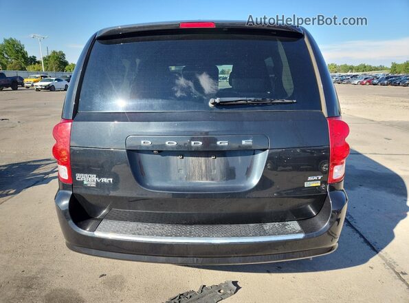 2C4RDGCG9JR326433 2018 DODGE GRAND Black Widok z tyłu