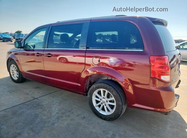 2C4RDGCGXJR266274 2018 DODGE GRAND Maroon უკანა მარცხენა