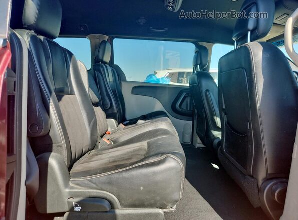 2C4RDGCGXJR266274 2018 DODGE GRAND Maroon უკანა სალონის ხედი