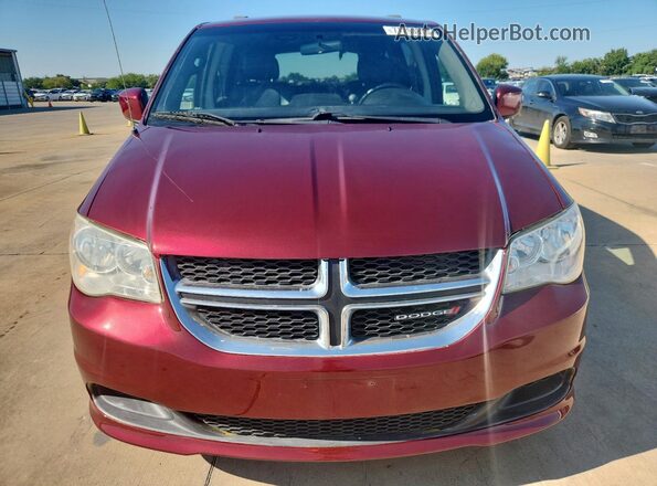 2C4RDGCGXJR266274 2018 DODGE GRAND Maroon წინა ხედი