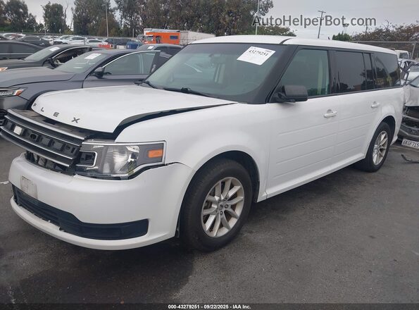 2FMGK5B89JBA03676 2018 FORD FLEX Белый Передняя левая четверть