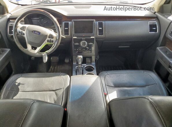 2FMGK5D85JBA02702 2018 FORD FLEX Серебряный Вид панели приборов