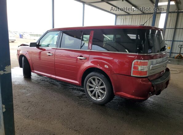 2FMGK5D89HBA00946 2017 FORD FLEX Red Rear left