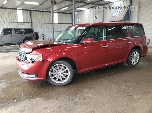 2FMGK5D89HBA00946 2017 FORD FLEX Red Front left