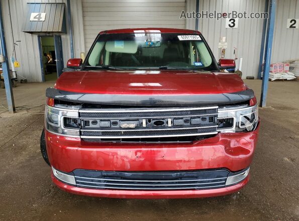 2FMGK5D89HBA00946 2017 FORD FLEX Red Front view