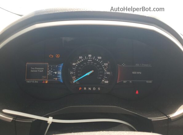 2FMPK3J93JBB09328 2018 FORD EDGE Charcoal Widok zestawu wskaźników