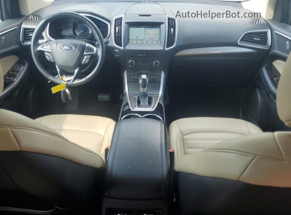 2FMPK3J98JBB98233 2018 FORD EDGE Белый Вид панели приборов