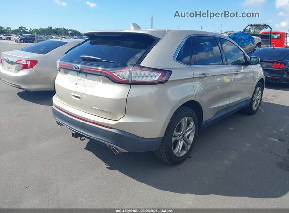 2FMPK3K83HBC07694 2017 FORD EDGE Champagne Trasero derecho