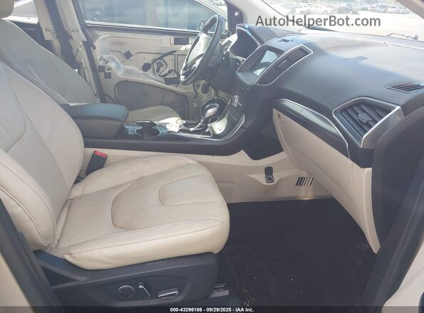 2FMPK3K83HBC07694 2017 FORD EDGE Champagne Vista interior delantera