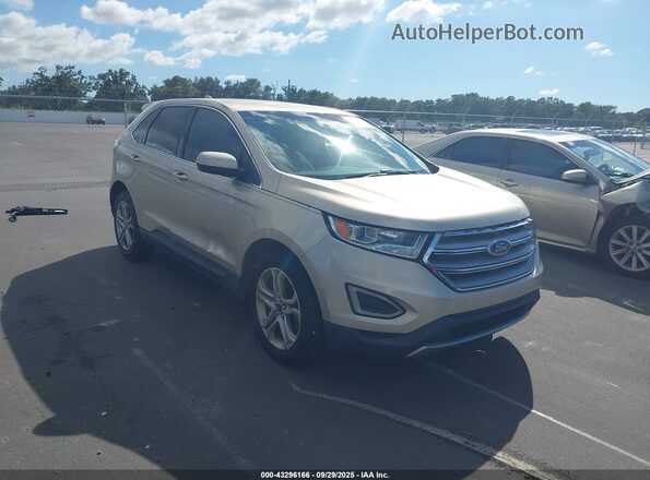 2FMPK3K83HBC07694 2017 FORD EDGE Champagne Delantero derecho
