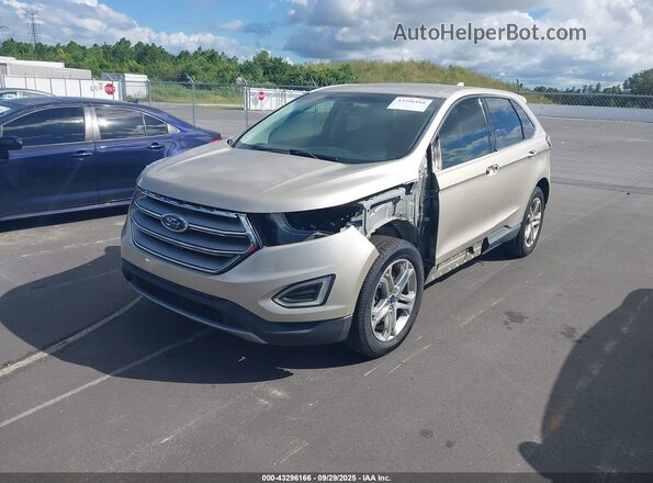 2FMPK3K83HBC07694 2017 FORD EDGE Champagne Vista tres cuartos delantera izquierda