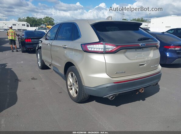 2FMPK3K83HBC07694 2017 FORD EDGE Champagne Trasero izquierdo