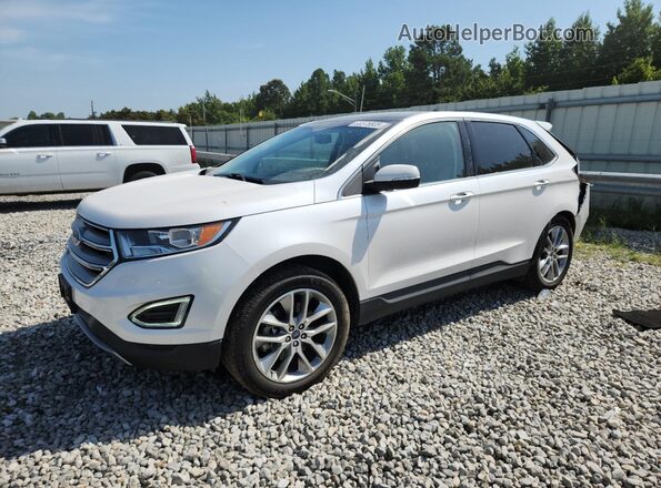 2FMPK3K89JBC22190 2018 FORD EDGE Белый Передняя левая четверть