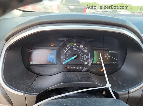 2FMPK3K89JBC22190 2018 FORD EDGE Белый Вид щитка приборов