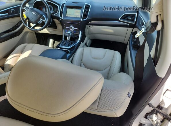 2FMPK3K89JBC22190 2018 FORD EDGE Белый Вид панели приборов