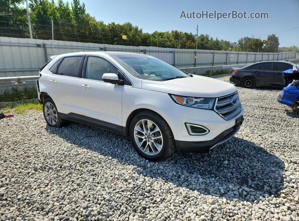 2FMPK3K89JBC22190 2018 FORD EDGE Белый Передняя правая четверть