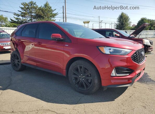 2FMPK4J90NBA01714 2022 FORD EDGE Красный Передняя правая четверть