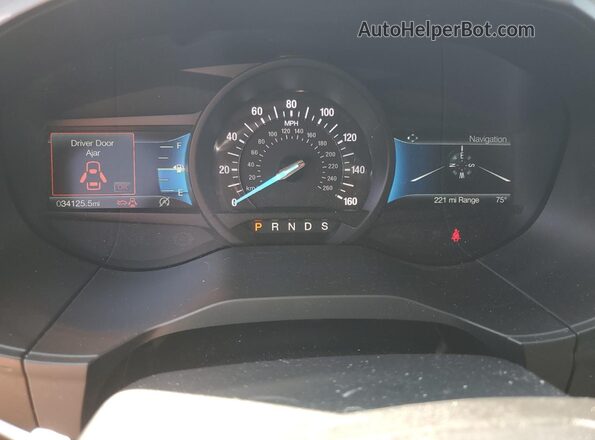 2FMPK4J90NBA01714 2022 FORD EDGE Красный Вид щитка приборов