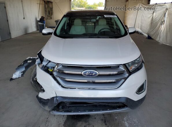 2FMPK4K85JBB28409 2018 FORD EDGE White Դիմացի տեսք