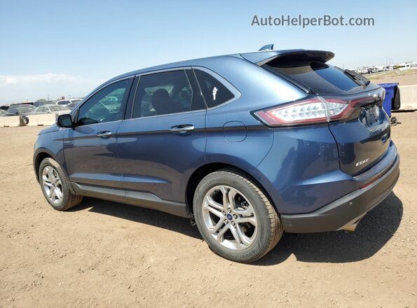 2FMPK4K9XJBC23279 2018 FORD EDGE Синий Задняя левая четверть