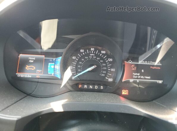 2FMPK4K9XJBC23279 2018 FORD EDGE Синий Вид щитка приборов