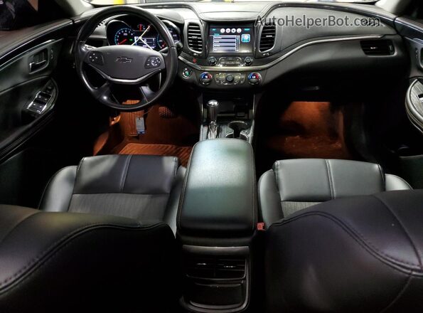 2G1105S34J9110347 2018 CHEVROLET IMPALA Black Առջևի վահանակի տեսք