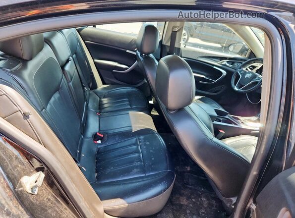 2G4GL5EX1H9146431 2017 BUICK REGAL Black Rear seats view