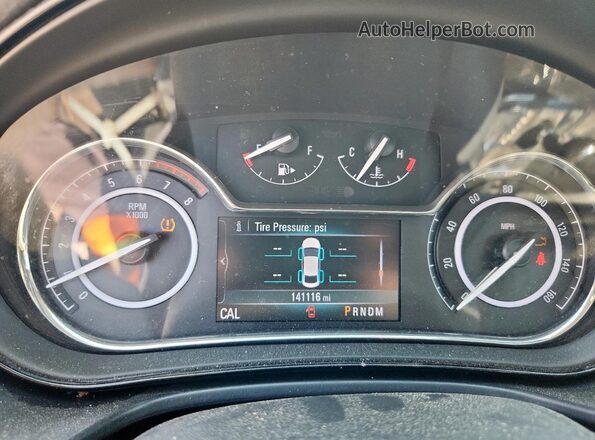 2G4GL5EX1H9146431 2017 BUICK REGAL Black Instrument cluster view