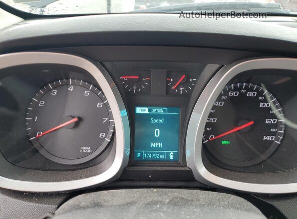 2GNALCEK0G1132611 2016 CHEVROLET EQUINOX Black Instrument cluster view