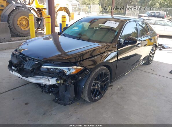 2HGFE2F55NH547540 2022 HONDA CIVIC Black Vista tres cuartos delantera izquierda