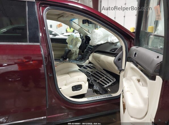 2LMHJ5AT1KBL00301 2019 LINCOLN MKT Темно-бордовый Вид салона спереди