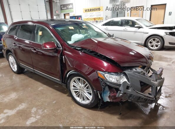 2LMHJ5AT1KBL00301 2019 LINCOLN MKT Темно-бордовый Передняя правая четверть