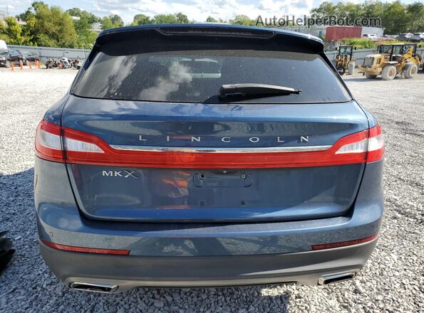 2LMPJ6JR6JBL13419 2018 LINCOLN MKX Blue Rear view